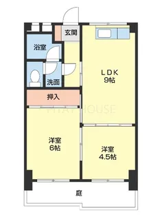 秋月マンション【1階】の間取り