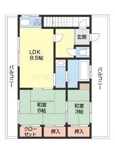 堀止マンション【2階】の間取り