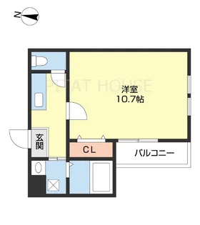 フジパレス中之島サウス【301号室】の間取り