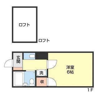 ローズハイツ【1階】の間取り