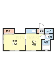 マイホーム北島【1階】の間取り