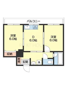 エクシード紀伊B棟【203号室】の間取り