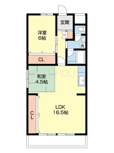 ヤマイチPLAZAシカゴ【106号室】の間取り
