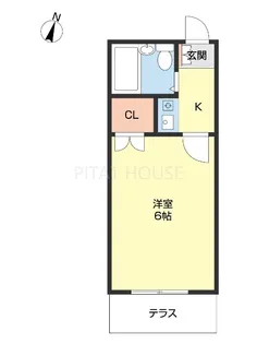 レオパレス湊第2【206号室】の間取り