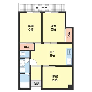 VIASACRA岩出【4階】の間取り
