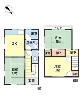 和歌山県和歌山市杭ノ瀬【一戸建】の間取り