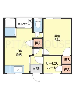 秀美荘【105号室】の間取り