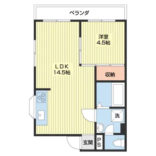 エジスポール塩屋【3階】の間取り