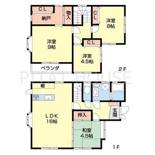 和歌山県和歌山市加納【一戸建】の間取り