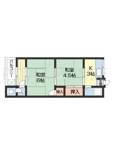 太陽住宅【2階】の間取り