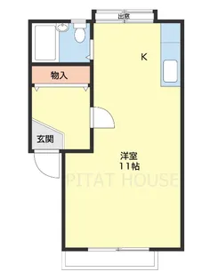 コスモ栄谷 208号【-号室】の間取り