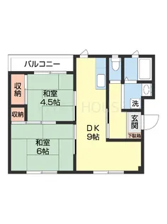 ハイツカクト【3階】の間取り