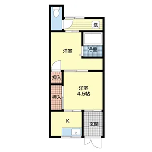 OKハウス有家【203号室】の間取り