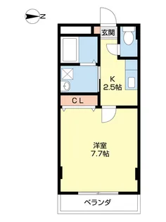 エスポワール中之島【306号室】の間取り