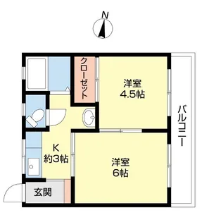 三喜マンション【303号室】の間取り