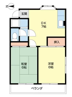 マンション神前Ⅱ【2-C号室】の間取り