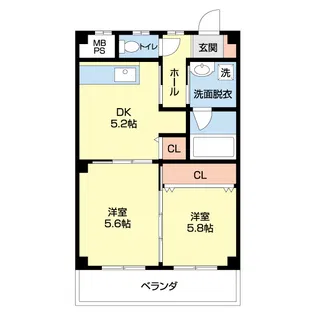 柳丁マンション【201号室】の間取り