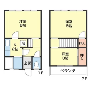 ルピナスミナト【115号室】の間取り