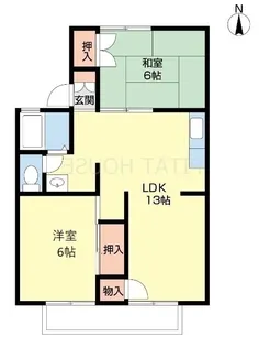 パレーシャル有家【102号室】の間取り
