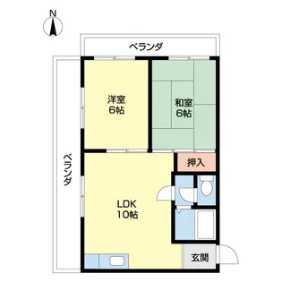レオヤカタ【8-C号室】の間取り