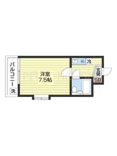 オーティハイツ黒田【1階】の間取り