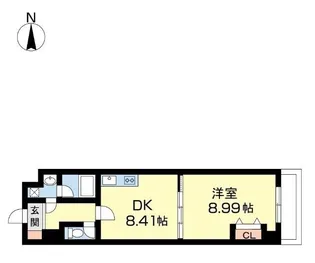 U−Buil三木町【806号室】の間取り