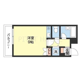 シャルマンフジ中之島弐番館【106号室】の間取り