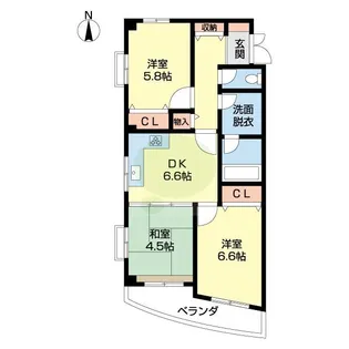 レスペート西庄Ⅱ【203号室】の間取り