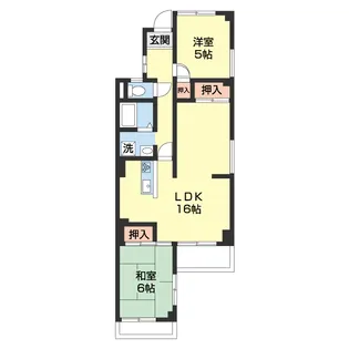 スクエアメゾン和歌山【1階】の間取り