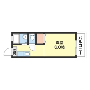 1Kの間取り画像