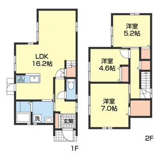 和歌山県和歌山市梶取【一戸建】の間取り
