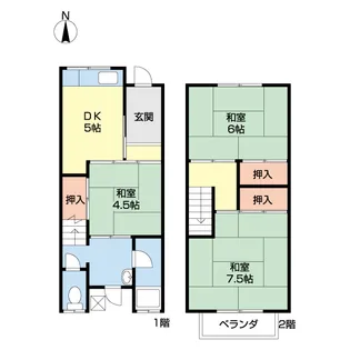 金屋荘【C号室】の間取り