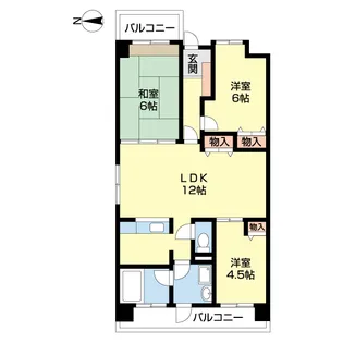 M・メゾン黒田【2-F号室】の間取り