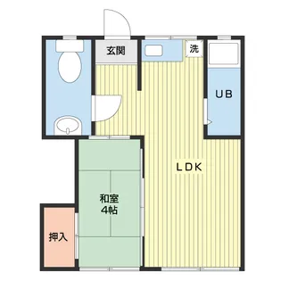 メゾン西庄Ⅰ【2号室】の間取り