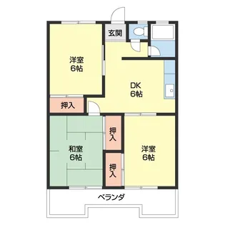 コーポサンライト【405号室】の間取り