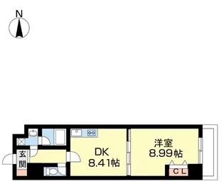 U−Buil三木町【205号室】の間取り