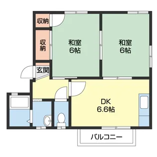 マイルドディアスきし【203号室】の間取り
