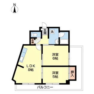 ラピュタ宮前【5階】の間取り