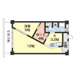 セントラルマンション【302号室】の間取り