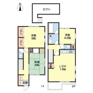 和歌山県和歌山市黒田【一戸建】の間取り