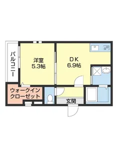 フジパレス北新金屋丁【205号室】の間取り