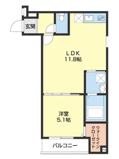 フジパレス北新金屋丁【302号室】の間取り