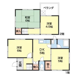 和歌山県和歌山市杭ノ瀬【一戸建】の間取り