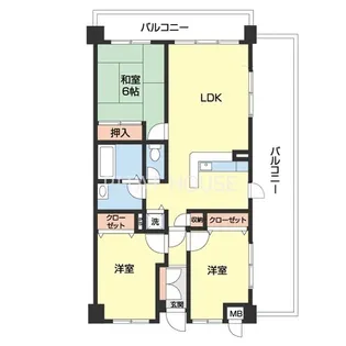 M・メゾン黒田【4-C号室】の間取り