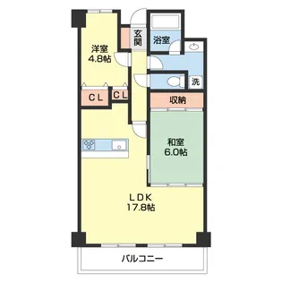 チサンマンション三木町【7階】の間取り