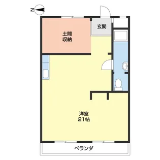 末吉ビル黒田【207号室】の間取り