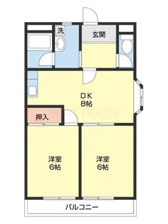ラ・プラージュ松江中【207号室】の間取り