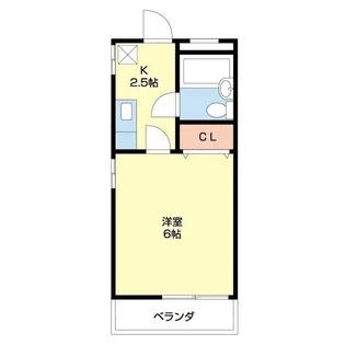 垣本ハイツⅡ【101号室】の間取り