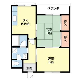 マンション神前【203号室】の間取り