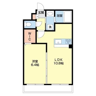 カサ・エイト【102号室】の間取り